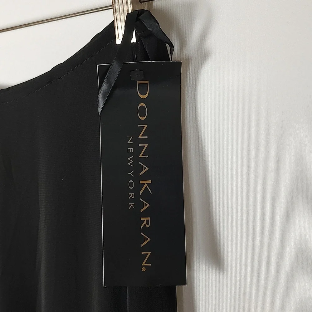 🔥HP🔥 Donna Karan NY 🔥 Black Label Front Bow Tie Closure Pants Medium 90's NWT - Picture 10 of 14